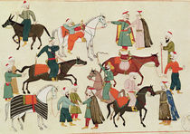 Ms 1671 A Horse Market, c.1580 by Islamic School