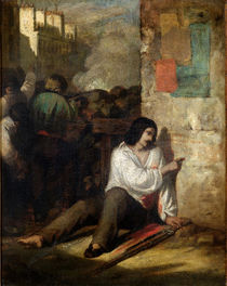 The Barricade in 1848 or, The Injured Insurgent von Tony Johannot