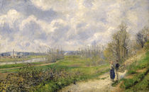 La Sente du Chou, near Pontoise von Camille Pissarro