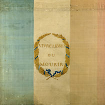 Tricolore with the motto 'Live Free or Die' by French School