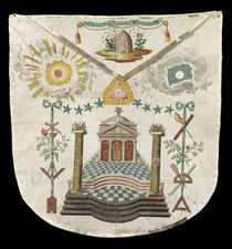 Apron of a Master of the Saint-Julien Lodge in Brioude by French School