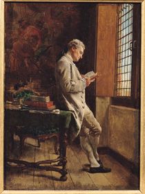The Reader in White, 1857 von Jean-Louis Ernest Meissonier