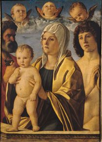 The Virgin and Child with St. Peter and St. Sebastian von Giovanni Bellini