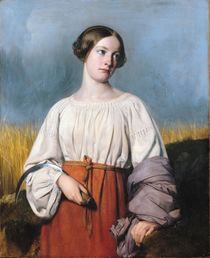 Harvester Holding her Sickle by Alexandre-Jean-Baptiste Hesse