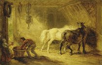 Interior of a Stable, c.1830-40 von James Ward