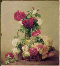 Roses, 1891 von Ignace Henri Jean Fantin-Latour