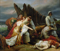Edith Finding the Body of Harold by Emile Jean Horace Vernet