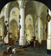 Interior of the Oude Kerk in Delft von Hendrik Cornelisz. van Vliet