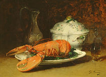 Still Life with a Lobster and a Soup Tureen by Guillaume Romain Fouace