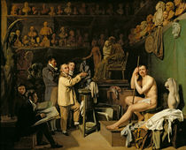 The Studio of Jean Antoine Houdon by Louis Leopold Boilly