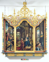 Triptych of the Adoration of the Infant Christ von Jean the Elder Bellegambe