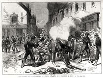 The Paris Commune: A Barricade at Issy by French School
