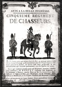 Recruitment poster for the Fifth Regiment von French School