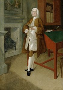 An Unknown Man in a Library by Anthony Devis