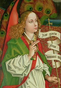 Detail of the Archangel Gabriel by Martin Schongauer