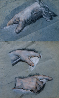 Study of the Hands of a Man von Maurice Quentin de la Tour