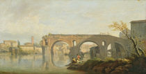 The Ponte Rotto, Rome by Claude Joseph Vernet