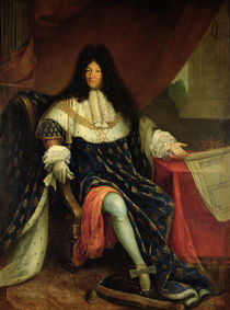 Louis XIV Holding a Plan of the Maison Royale de Saint-Cyr by French School