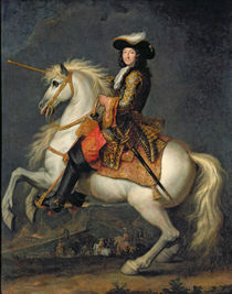 Equestrian Portrait of Louis XIV by Rene Antoine Houasse