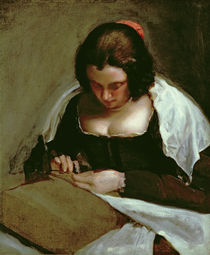 The Needlewoman, c.1640-50 von Diego Rodriguez de Silva y Velazquez