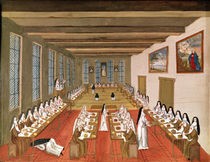 View of the Refectory, from 'L'Abbaye de Port-Royal' by Louise Madelaine Cochin