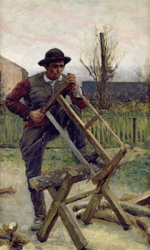 An Aragonese Woodcutter, 1876 by Louis Capdevielle