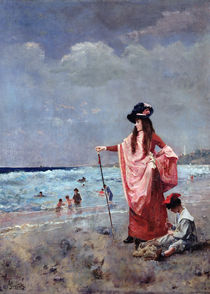 On the Beach von Alfred Emile Stevens