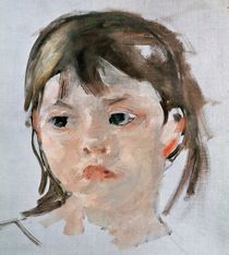 Head of a Young Girl von Mary Stevenson Cassatt