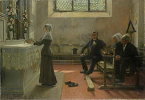Offering to the Virgin the Day After the Wedding by Jean Eugene Buland