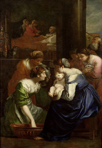 The Birth of the Virgin, c.1620 von Italian School