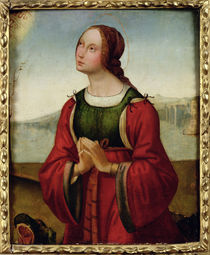 St. Margaret at Prayer von Lorenzo Costa