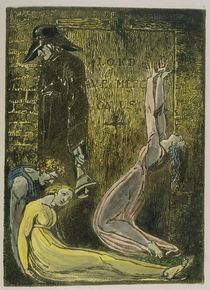Plate 13 from 'Europe. A Prophecy' by William Blake