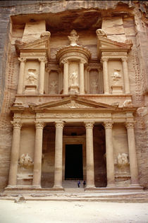 Facade of the Khazneh Firaoun by Nabatean