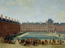 The Place Royale with the Royal Carriage by French School