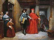 A Cardinal Looking for Ribera in his Studio in Naples by Claude Jacquand
