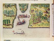 The French Discover the River of May von Jacques Le Moyne