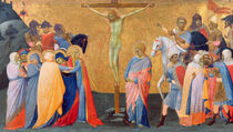 The Crucifixion, from a predella panel von Master of the Madonna of San Pietro of Ovila