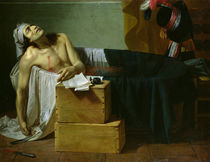 The Death of Marat, 1793 von Joseph Roques