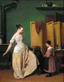 Woman at her Toilet, 1835 von Ferdinand Wachsmuth