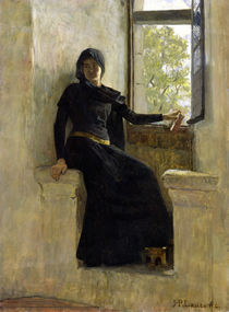 Waiting, before 1905 by Jean-Pierre Laurens