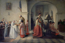 Blessing the Bread, 1879 by Francois Archange Joseph Bodin