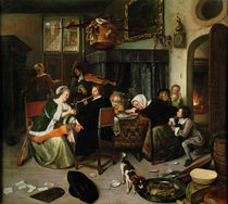 The Dissolute Household, 1668 von Jan Havicksz Steen