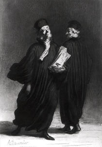 Two Lawyers, c.1862 by Honore Daumier