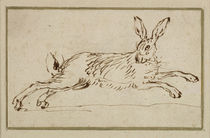 A Hare Running, With Ears Pricked by James Seymour
