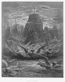 St. Louis leaving Aigues-Mortes von Gustave Dore