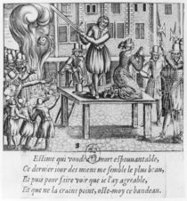 Execution of Leonora Galigai on 8th July 1617 von French School
