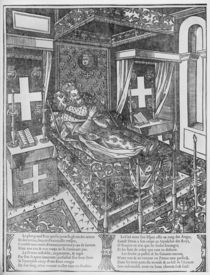 Henri IV on his deathbed, 1610 by French School