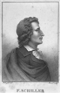 Friedrich Schiller engraved by Massol von Theophile Behaeghel