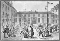 Shackling the convicts at Bicetre von Gabriel Cloquemin