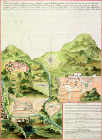 Plan of the Mines of Oaxaca von Mexican School